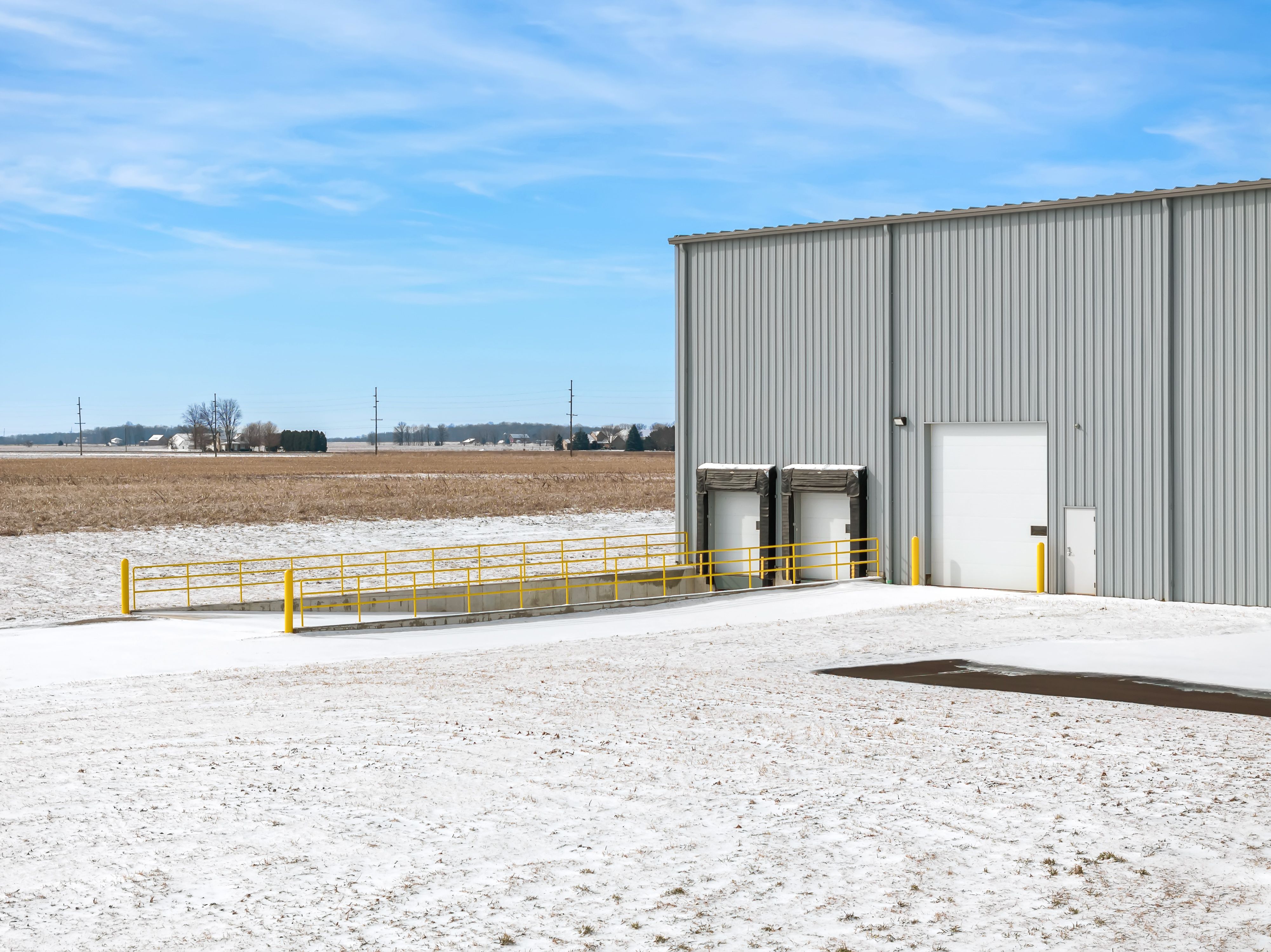 Drone footage of Ossian Spec II building (2)