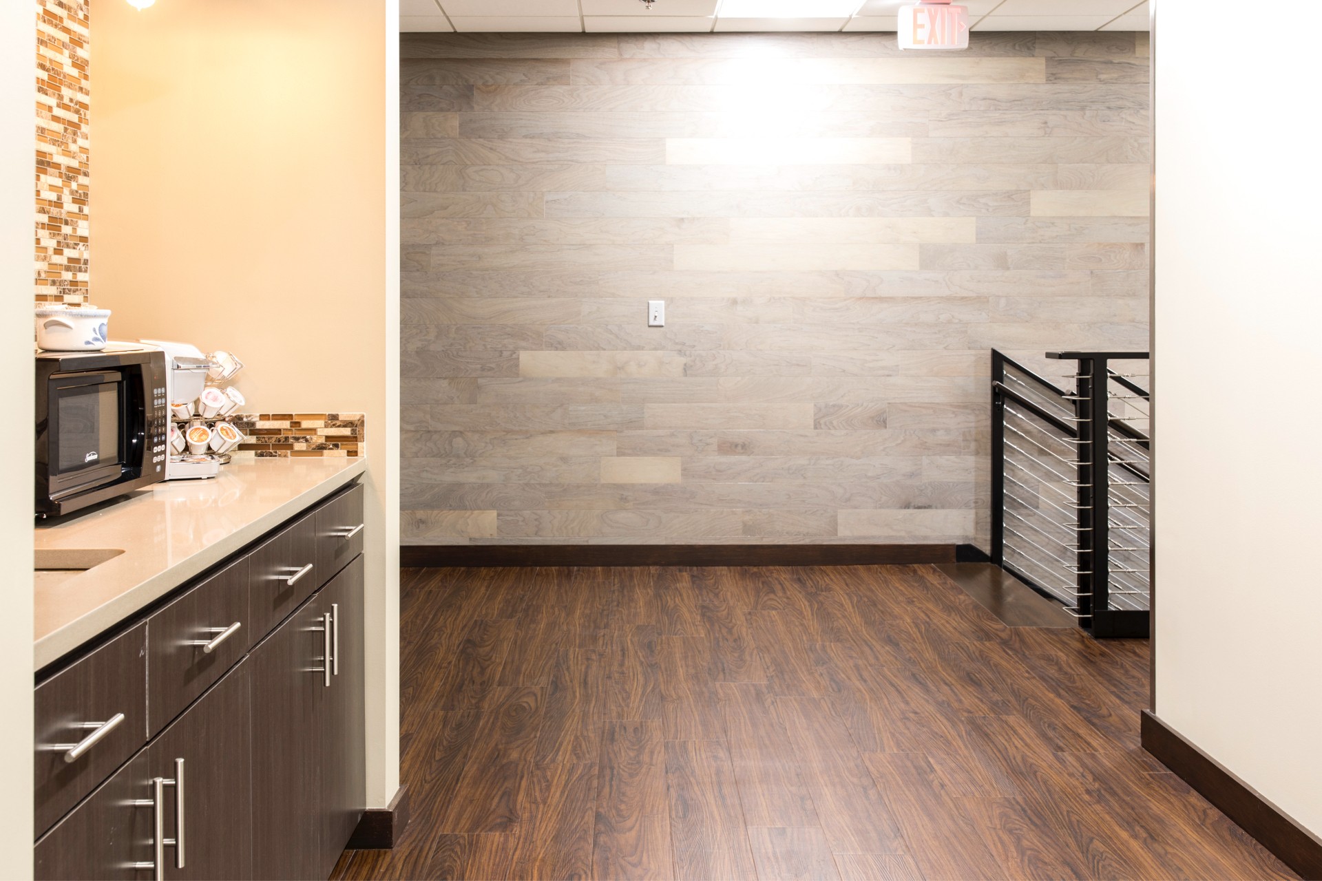 New construction inside AAM kitchen breakroom