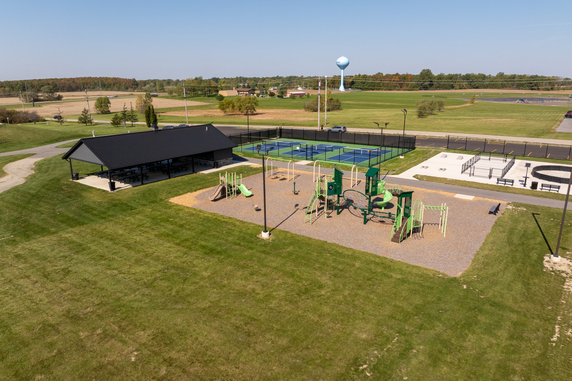 Bluffton Lancaster Park playground construction