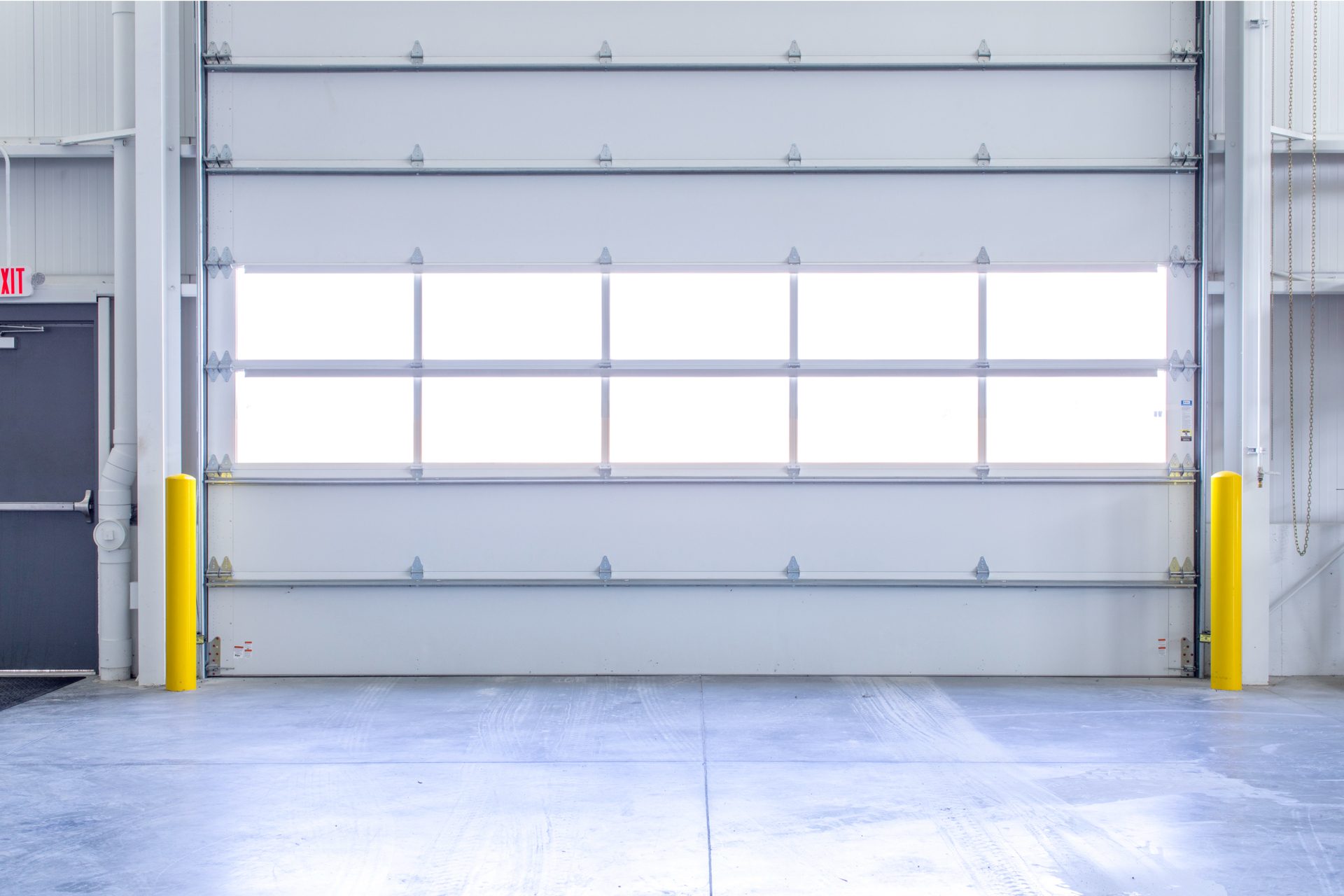 Haldrup USA inside construction large bay door