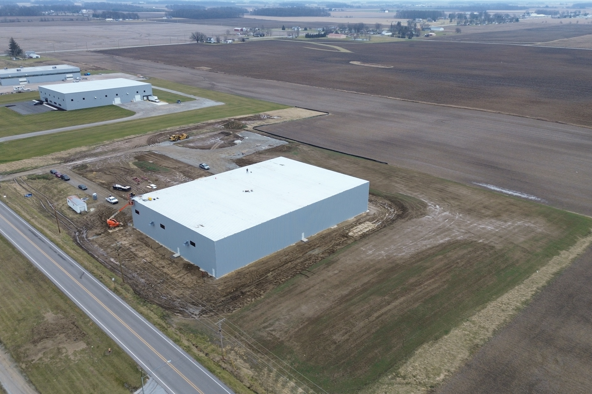 Drone footage of Ossian Spec II building (4)