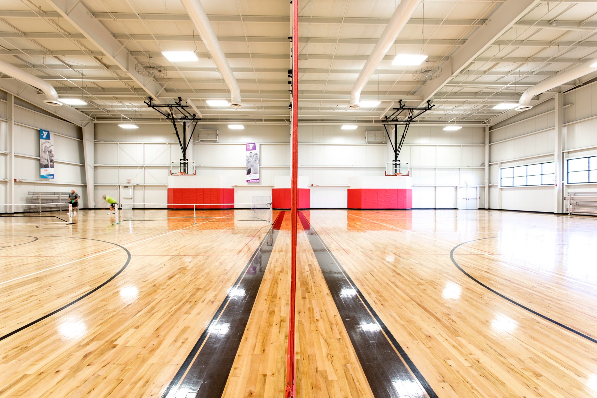 Two Basketball Courts